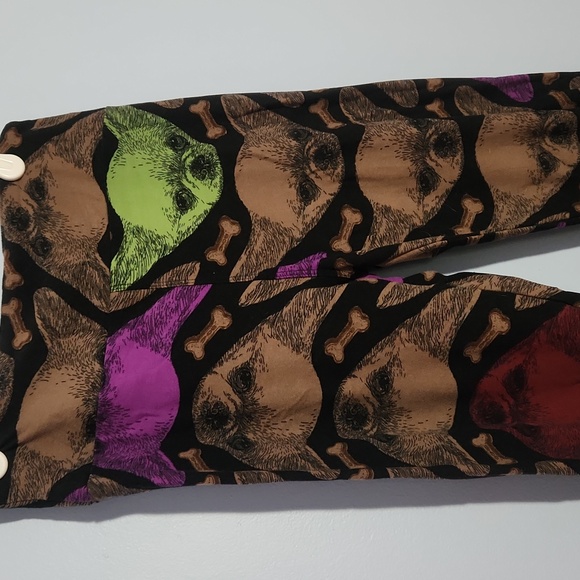 LuLaRoe *Unicorn* Chihuahua leggings, Tall & Curvy - Picture 2 of 3